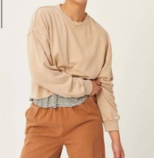 Hyfve Drop Shoulders Crop Sweatshirt Size L