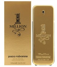 1 Million Paco Rabanne Eau de Toilette Spray for Men, 3.4oz Brand New Unused
