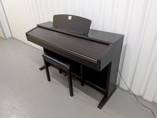 Yamaha Clavinova CLP-120 Digital Piano and stool in dark rosewood stock #26113