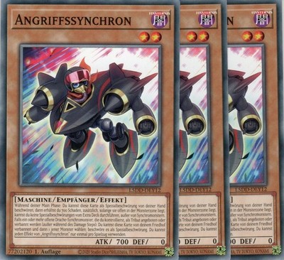 yugioh 3x Angriffssynchron L5DD-DEY12 COMMON 1AUFLAGE DEUTSCH