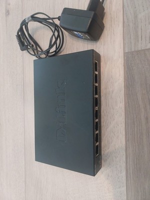 D-Link DGS-108 8-Port Gigabit Ethernet-Switch schwarz gebraucht