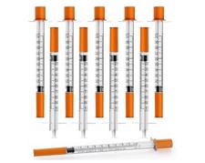 50 Pack 1ml Dispensing Measuring Tools, Individually Sealed Diabetic Need -les