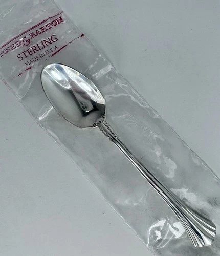 NEW Reed & Barton "Eighteenth Century" Sterling Silver Demitasse Spoon 4.5"