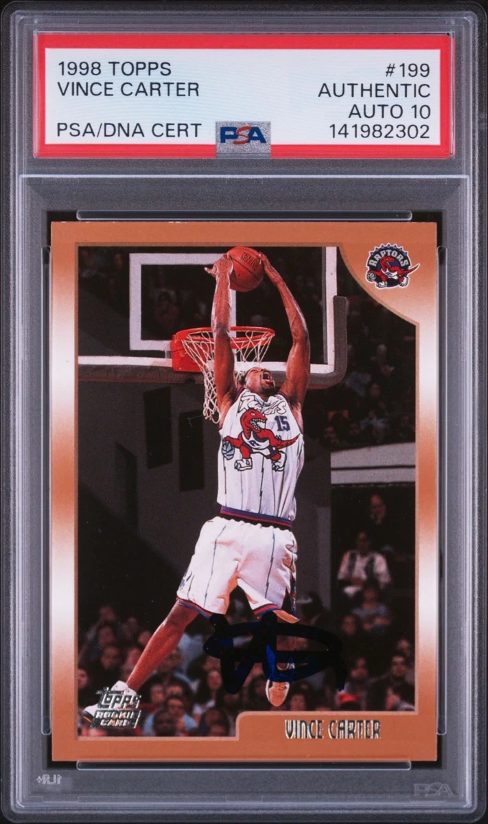 Vince Carter Basketball Grade 10 Rookie Sports Trading Cards