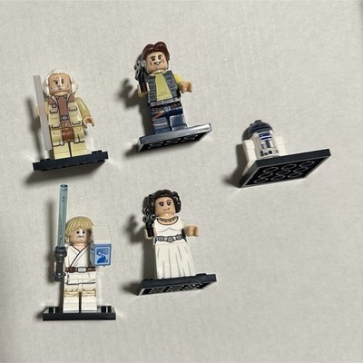 LEGO Star Wars Minifigure Lot Luke Skywalker, Leia, Han Solo, R2-D2, Jan Dodonna