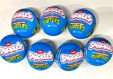 Lot of 7: ZURU Snackles Teenage Mutant Ninja Turtles TMNT Capsule Plush Mystery