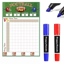 Football Pool Poster Party Decorations, 27.95X19.02 Inch Party Supplies