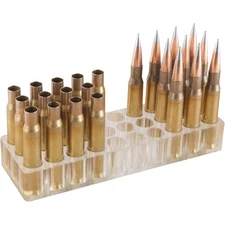 Loading Block for .50 BMG CNC Machined from Solid Acrylic Block, FREE SHIPPING