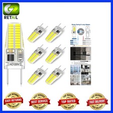 Dimmable 3W G8 Bi-Pin LED Bulbs, 6000K Daylight with 360  Beam Angle - 6 Pack