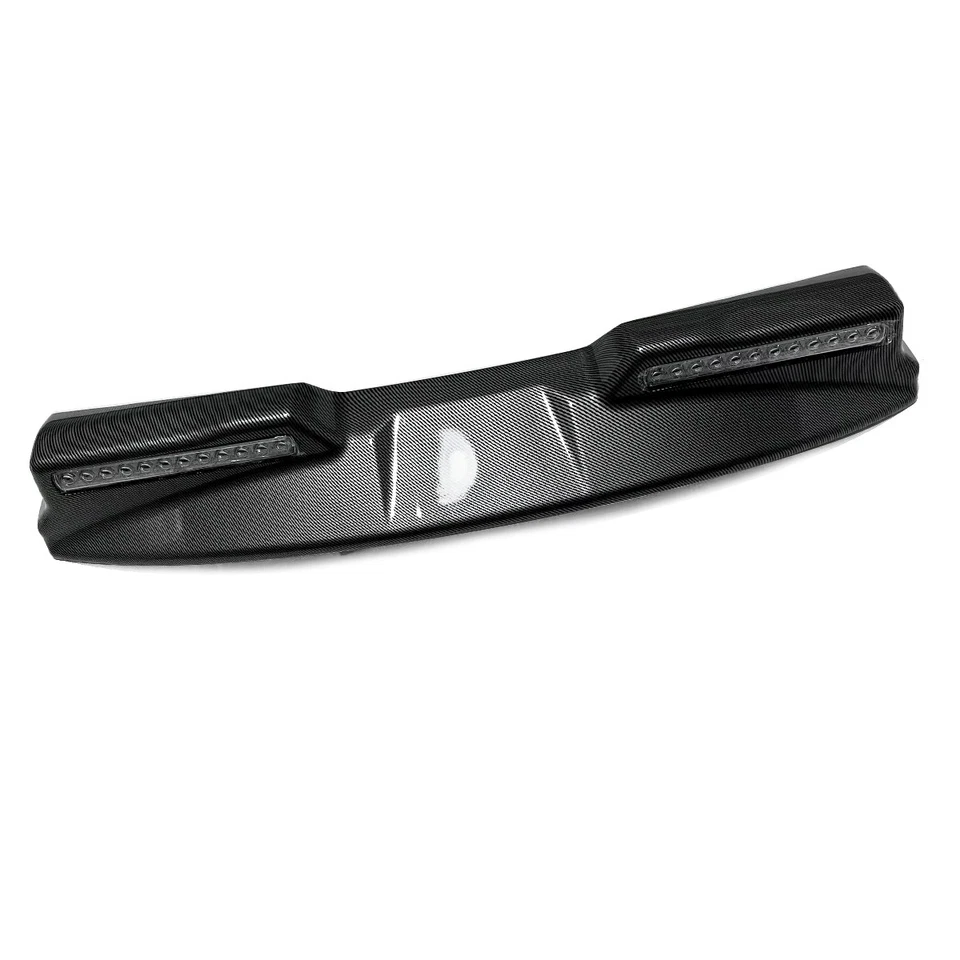 For 2009-2014 Ford F-150 F150 Front Roof Top Spoiler LED Lights Bar Carbon Look Foto 4 de 4