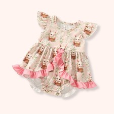 Pete  Lucy Cottontail Cutie Girl Infant Romper Size 3-6 Months