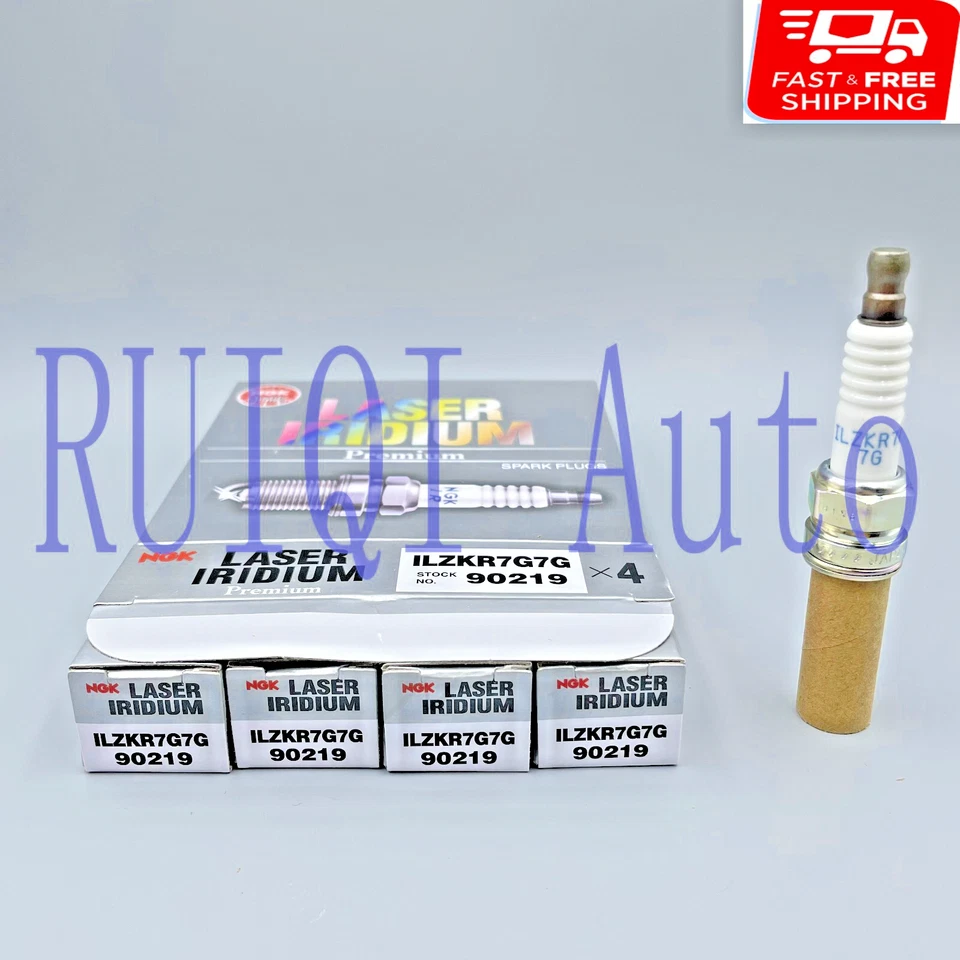 4X NGK ILZKR7G7G 90219 Iridium Platinum Spark Plug For Jeep Wrangler Grand 2.0T - Image 3 of 4