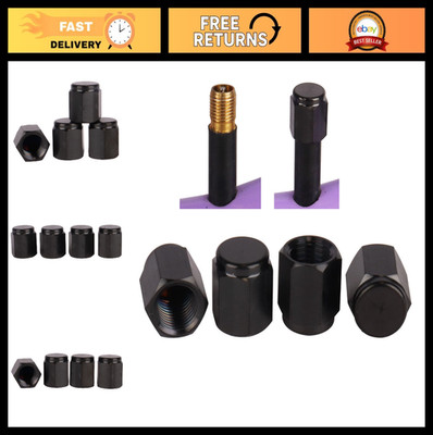 4 PCS Universal Titanium Tire Valve Stem Caps, Dust Proof Covers for Cars, Bikes