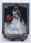 New Listing2025-26 Bowman Chrome Darryn Peterson Prospect Auto 1st #CPA-DP RC Kansas