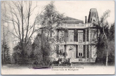 Antike AK Kasteel Reningelst Schloss Steenweg Westflandern Belgien 1.WK