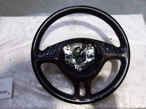 BMW 3 SERIES STEERING WHEEL LEATHER, E46, 3 SPOKE, 09/98-07/06