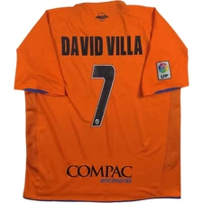 Valencia 2007-08 Nike away David Villa football jersey shirt size XXL
