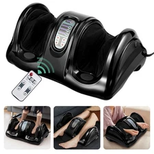 Rolling Foot Massager Shiatsu Foot Massage Machine w/ Remote Control Black