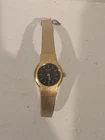 Vintage Seiko Quartz Watch 2Y00-0A49 Women Gold Tone Analog New Battery 5.5"
