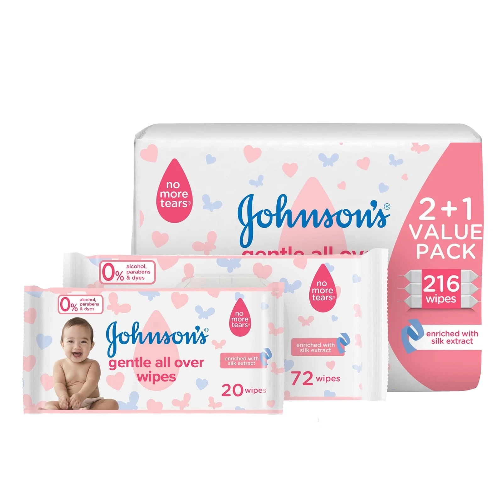 Johnson's Gentle All Over Baby Wipes , Soft & Soothing Delicate Skin - 216 Count
Opens in a new wind