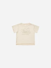 Rylee + Cru Raw Edge Tee Paradise Toddler Top Size 6-12 Months