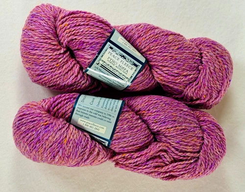 Peace Fleece Georgia Rose Worsted Yarn Merino/Mohair 70/30 - 2 Skeins - product listing photo