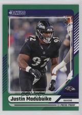 2024 Panini Donruss Green Press Proof Justin Madubuike #49 0v39