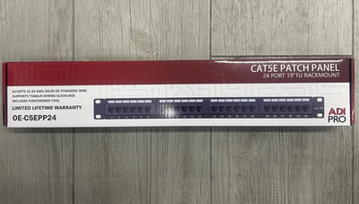 CAT5e Patch Panel 24 Port 19  1U Rackmount
