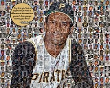 Roberto Clemente Mosaic Wall Art – 50+ Images Baseball Legend Print Poster Art