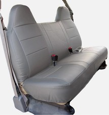 New In Box Ford F-150 Iggee S.leather Custom Made Fit Bench Seat Covers Grey
