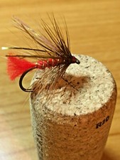 Alba Trout Flies. 6 Soldier Palmer, Sizes 10 12 14
