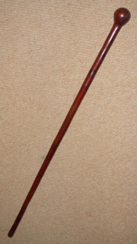 Antique Hardwood South African Khoisan Tribal Knobkerrie Walking Stick / Cane - Afbeelding 1 van 9