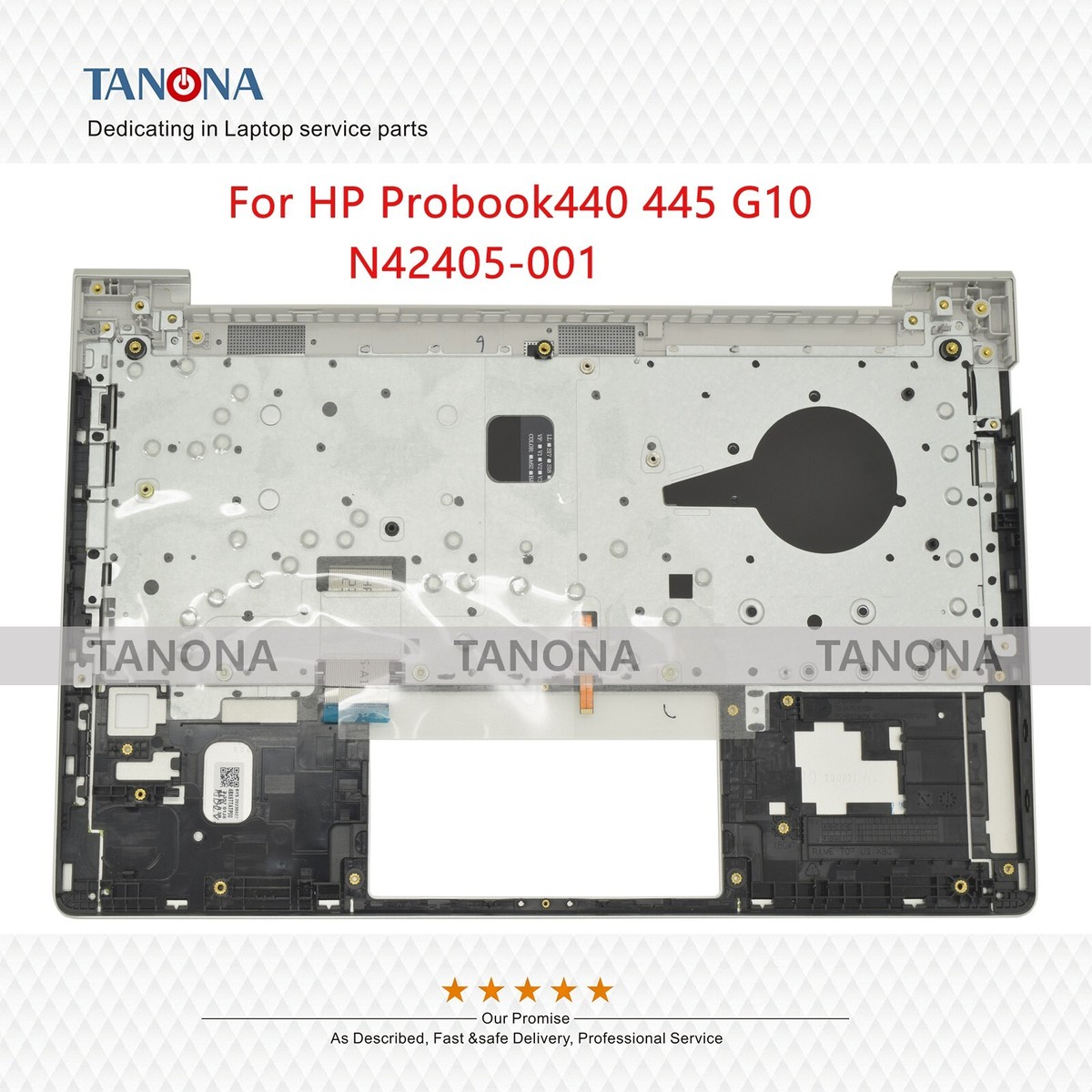 New For HP Probook440 445 G10 Palmrest Cover +Backlight US
