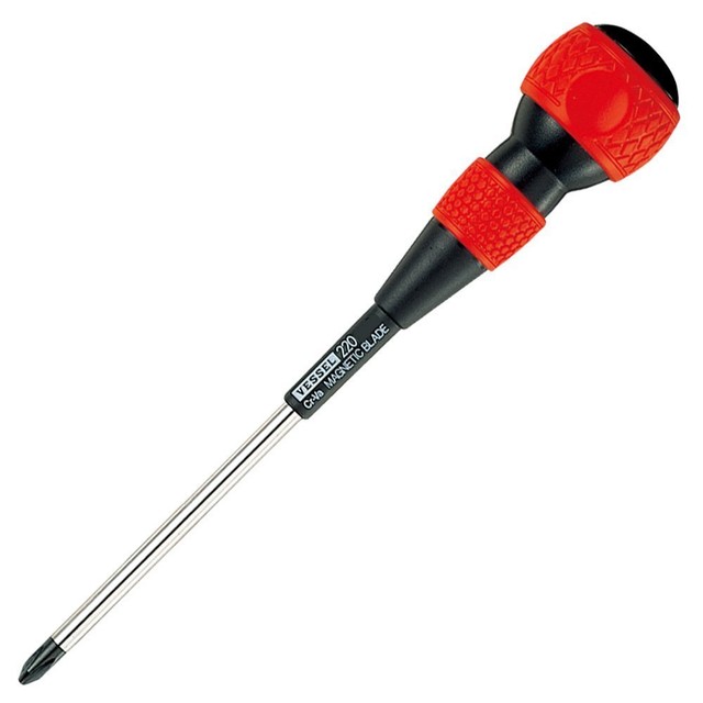 Vessel 220 Ball Grip 2x150 JIS 150mm Long 2 Screwdriver 37925 fromJAPAN