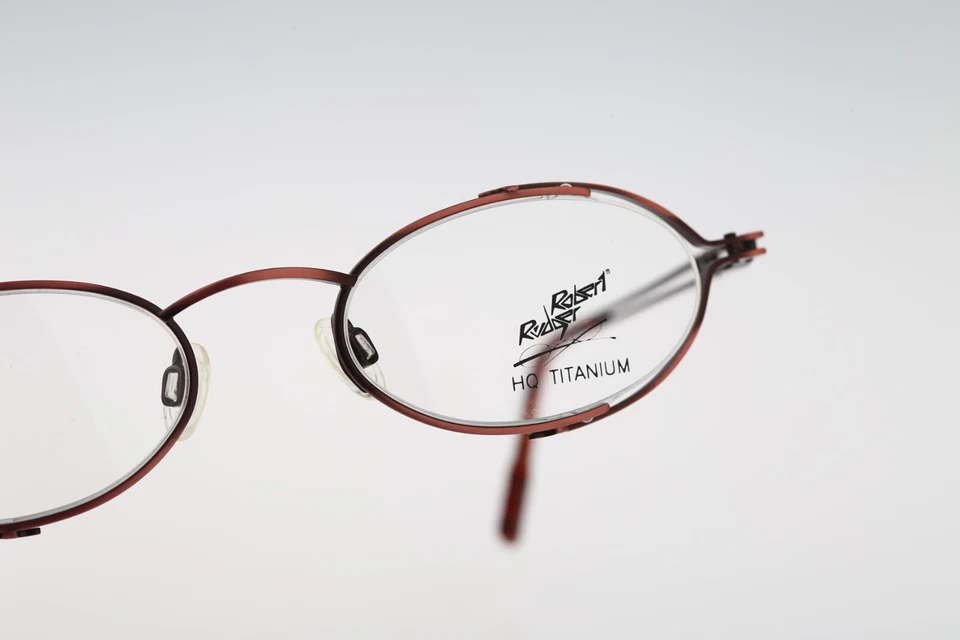 Robert Rudger 1960 245 68 Titanio Años 90 Antiguo Rosa Ovalado Gafas Marcos Nuevo de Lote Antiguo Foto 4 de 4