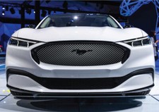Fits Ford Mach-E Mustang Grille Vehicle Graphic Wrap Metal Mesh Diamonds Grid