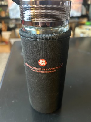 Red Blossom Tea Company Double Wall Glass Infuser Thermos 11.5oz Never Used