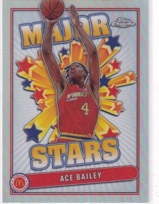 2024 Topps Chrome McDonalds All-American No. SES-AIB Ace Bailey Stars Refractor