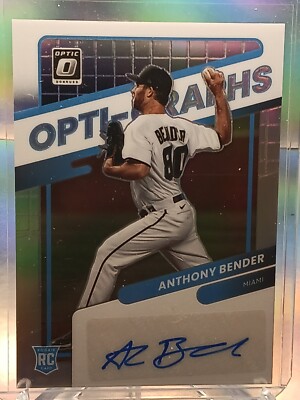 2022 Optic Anthony Bender Opti-Graphs Autograph Rookie Auto RC #OG-AB- Miami