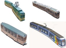 Straßenbahn Thüringen! Kartonmodell Bausatz Bastelbogen