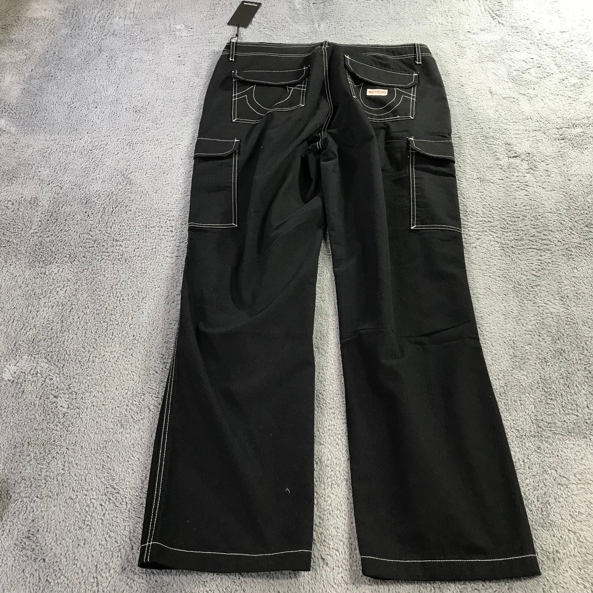 パンツ TRUE RELIGION Jet Black Cargo Pants 28 s-l400.jpg