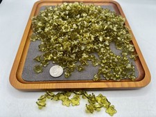 125 grams Flower Beads Bead Caps Acrylic Plastic Green-Brown 7 x 12mm bulk lot