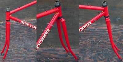 Vintage 49cm Ron Cooper RoadBike FRAME FORK Lugged Steel Tour