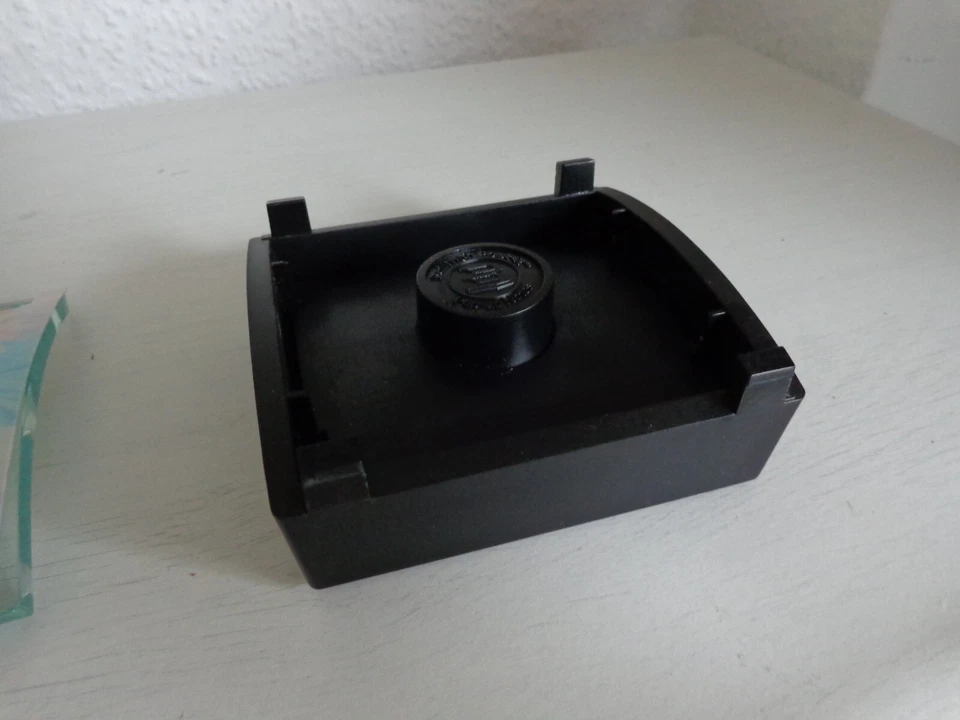 Post-it Spender mit 3D-Blumenmotiv Glas Acryl für Notizzettel - Bild 3 von 4