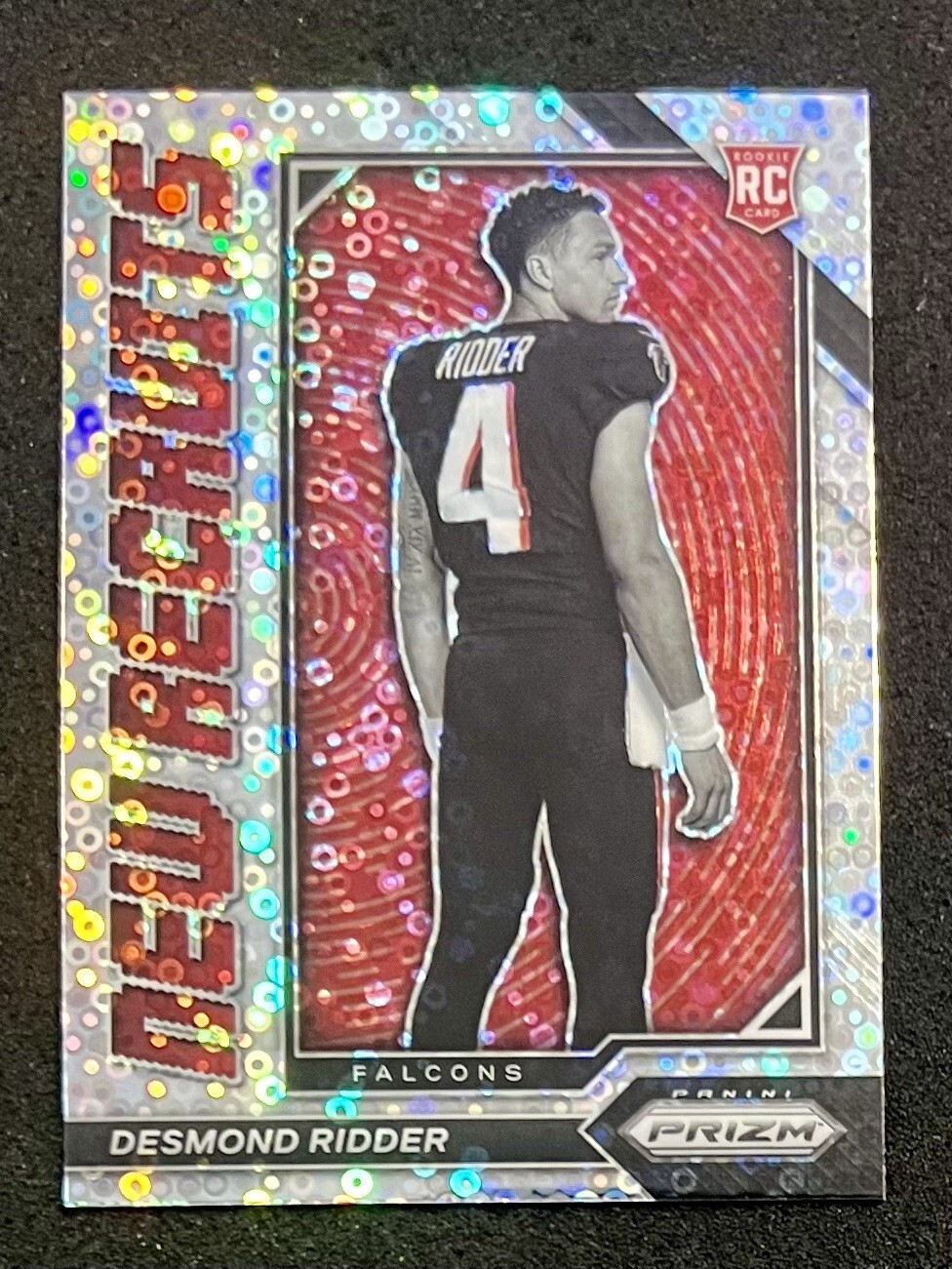 2022 Prizm New Recruits No Huddle RC Desmond Ridder Atlanta Falcons