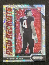 2022 Prizm New Recruits No Huddle RC Desmond Ridder Atlanta Falcons