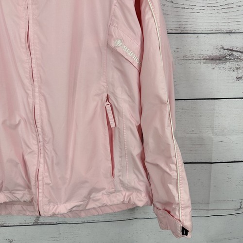 Sunice Jacket Womens Medium Pink Storm Zip Windbreaker Golf Active Light Weight - Picture 2 of 13
