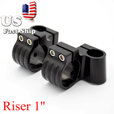 36mm Riser  Motorcycle Universal Clip On Ons Fitk Clamp Handle Bar Handlebars US