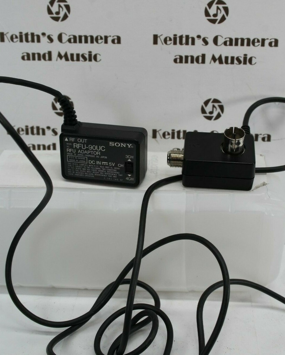 Sony RF Modulator Adaptor RFU-90UC Connects Video camera Camcorder