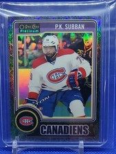 2014-15 O Pee Chee Platinum Black Borders P.k. Subban /25 Montreal Canadiens